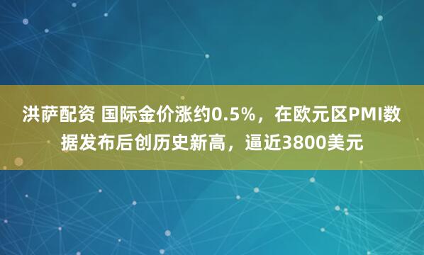 洪萨配资 国际金价涨约0.5%，在欧元区PMI数据发布后创历史新高，逼近3800美元